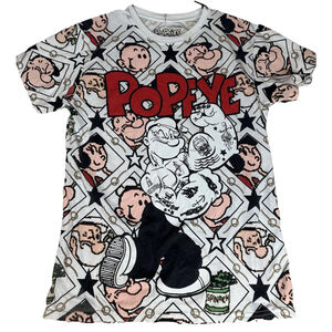 Popeye Comic Strip Graphic Tee Size‎ MEDIUM T-shirt Short Sleeve All Over Print